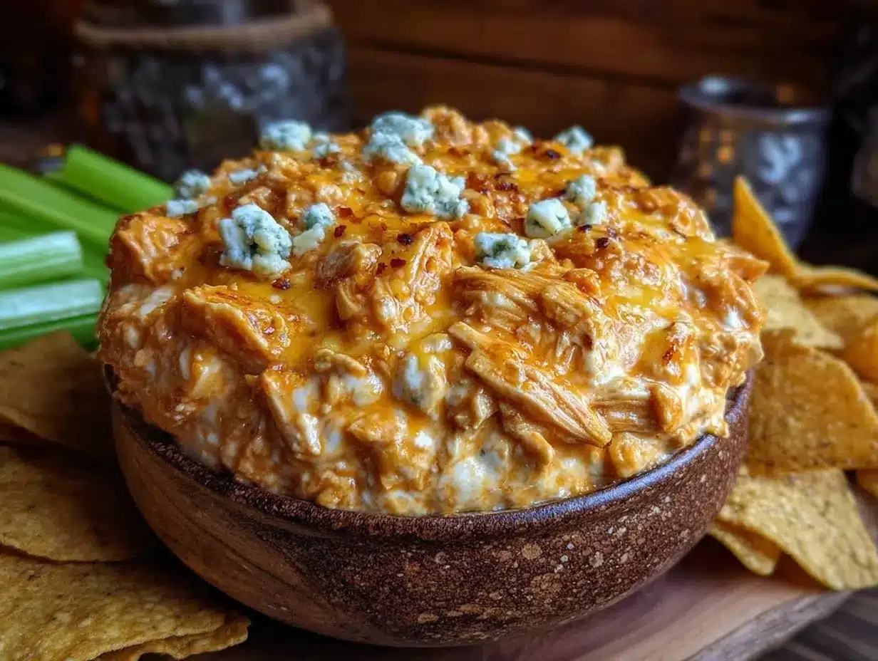 buffalo chicken dip preparation steps