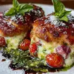 Caprese stuffed chicken breast - featured image