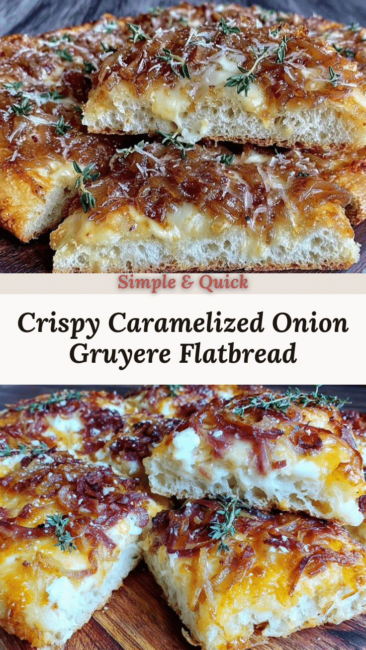 caramelized onion gruyere flatbread recipe