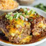 cheesy beef enchiladas - featured image