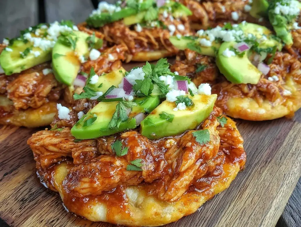 chicken tinga tostadas - featured image
