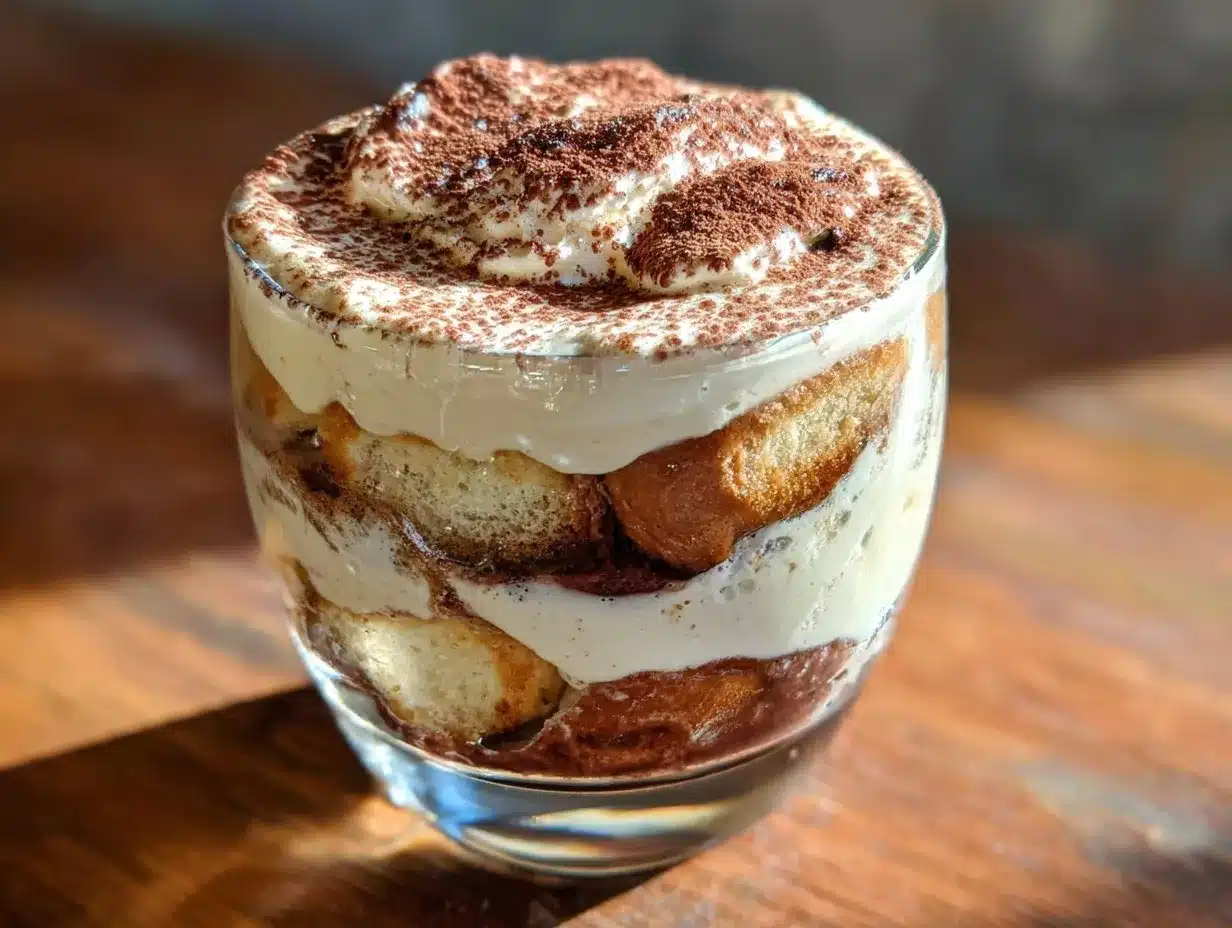 classic creamy tiramisu with espresso preparation steps