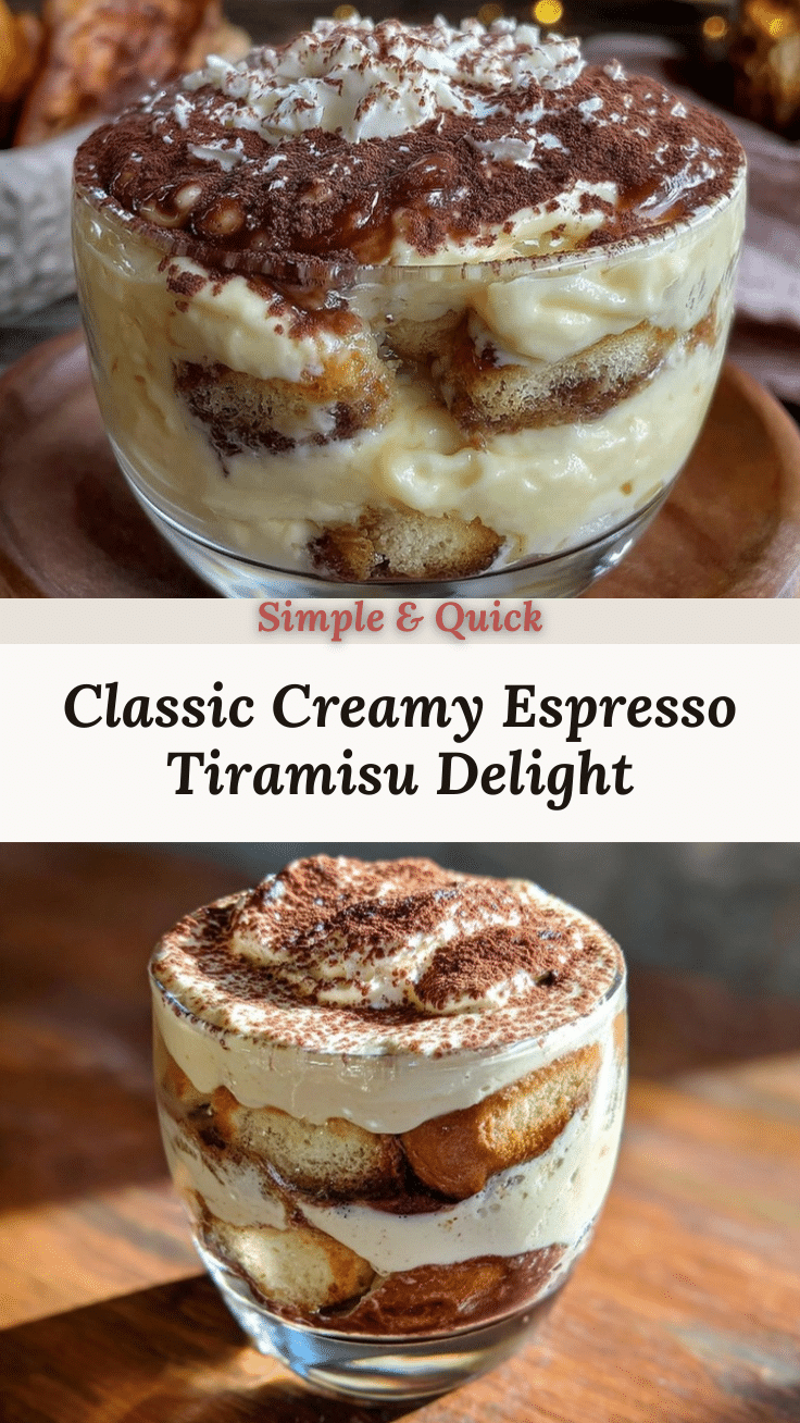 classic creamy tiramisu with espresso recipe