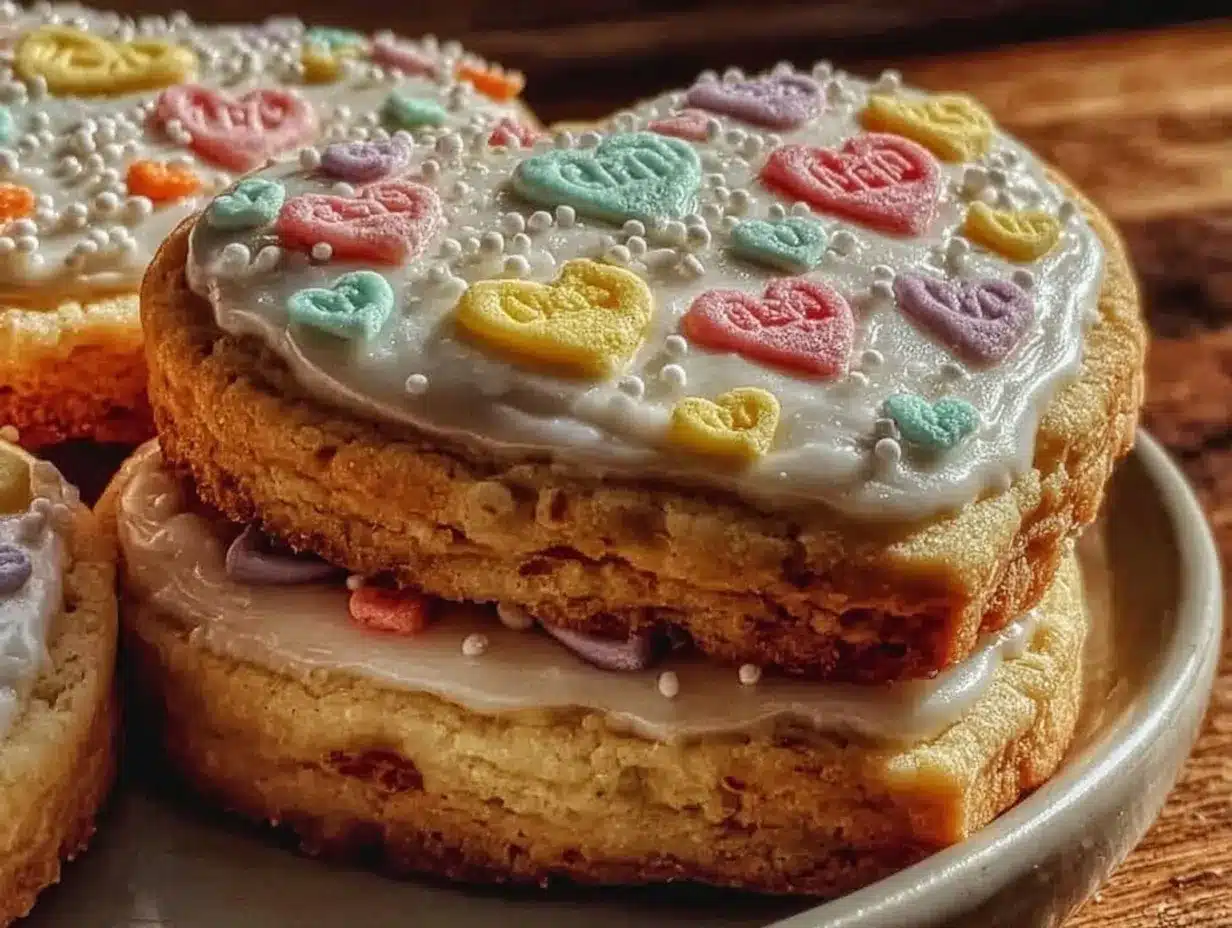 conversation heart sugar cookies preparation steps