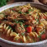 cozy chicken noodle soup - featured image