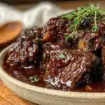 cozy crockpot beef tips - featured image