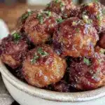 cozy crockpot honey garlic meatballs - featured image