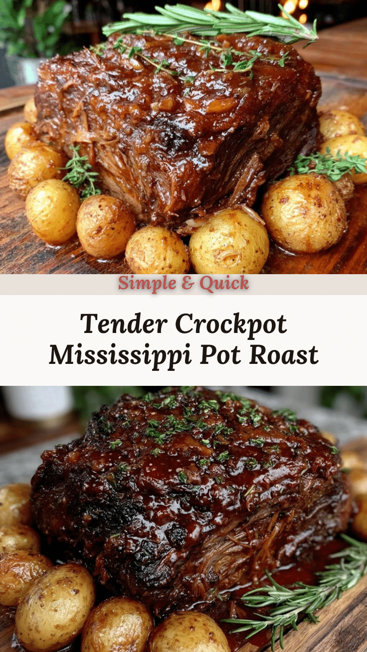 Cozy Crockpot Mississippi Pot Roast recipe