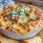 creamy buffalo chicken dip - featured image