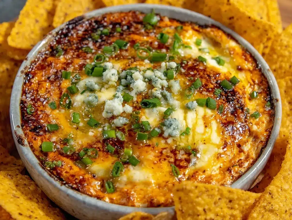 creamy buffalo chicken dip preparation steps