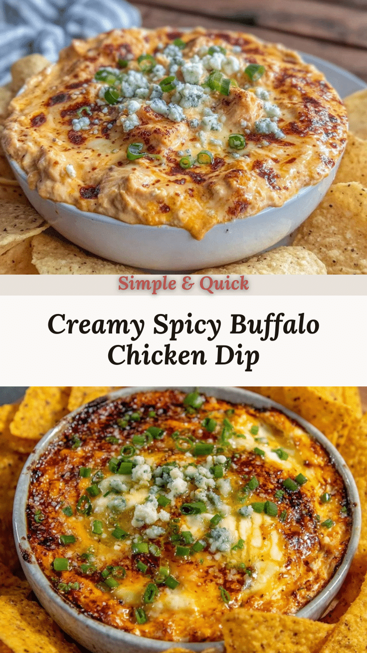 creamy buffalo chicken dip recipe