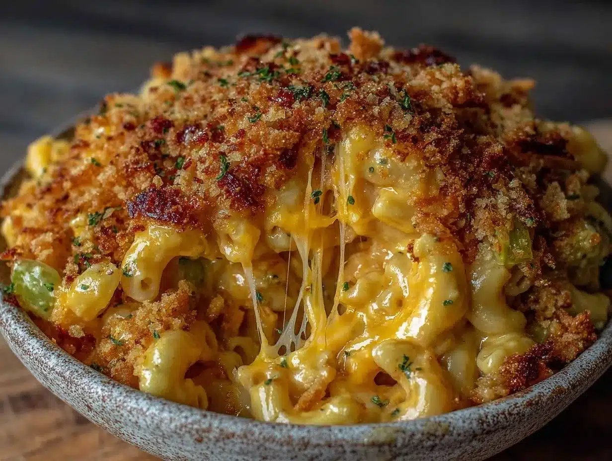 creamy crockpot mac and cheese preparation steps