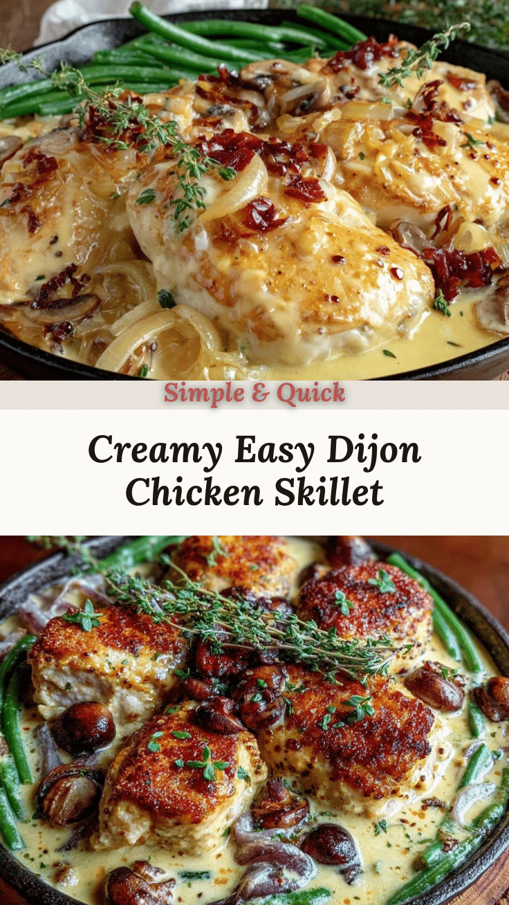 creamy Dijon chicken skillet recipe