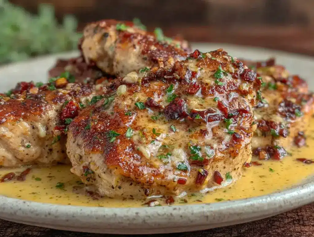 creamy garlic butter chicken - featured image
