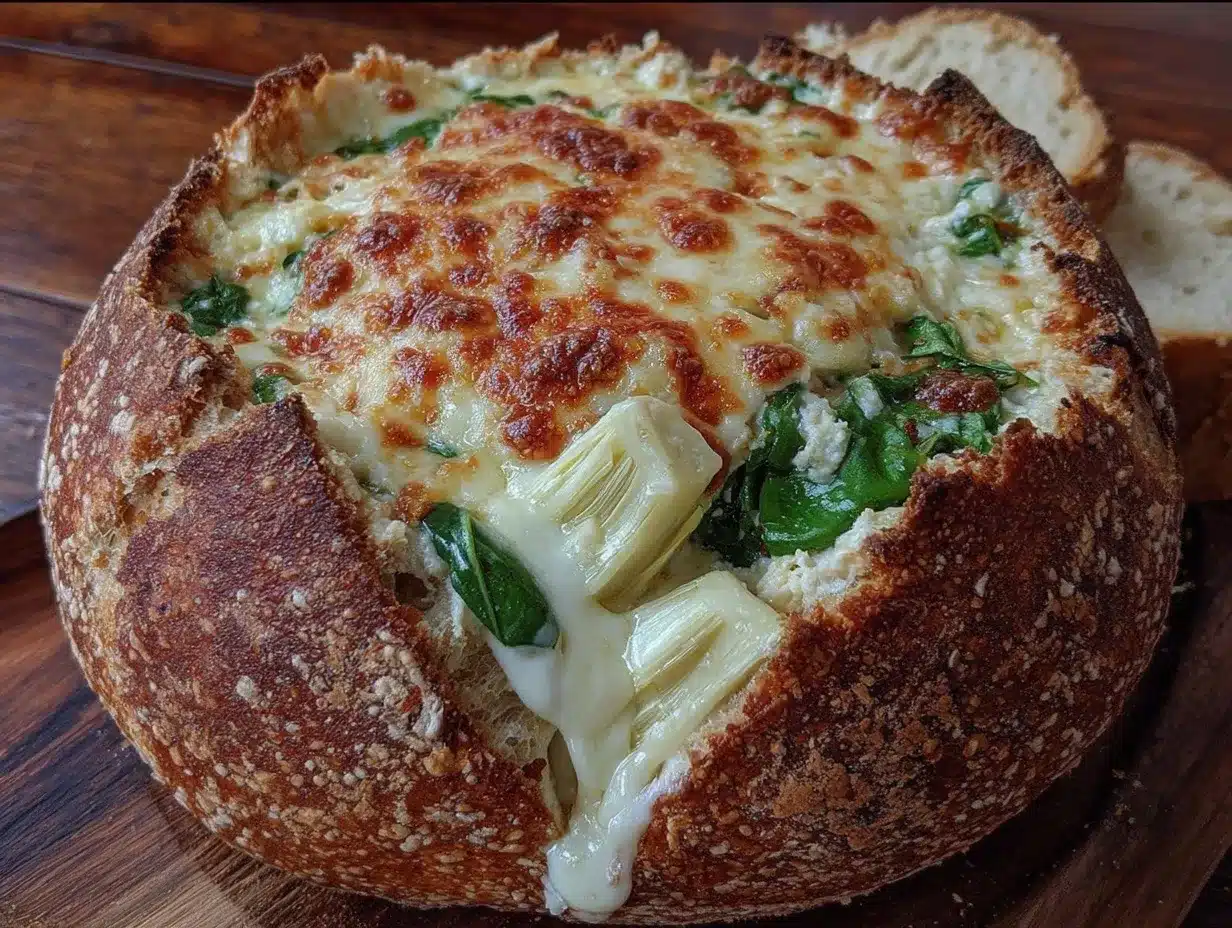 creamy hot spinach artichoke dip preparation steps