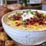 creamy loaded baked potato soup - featured image