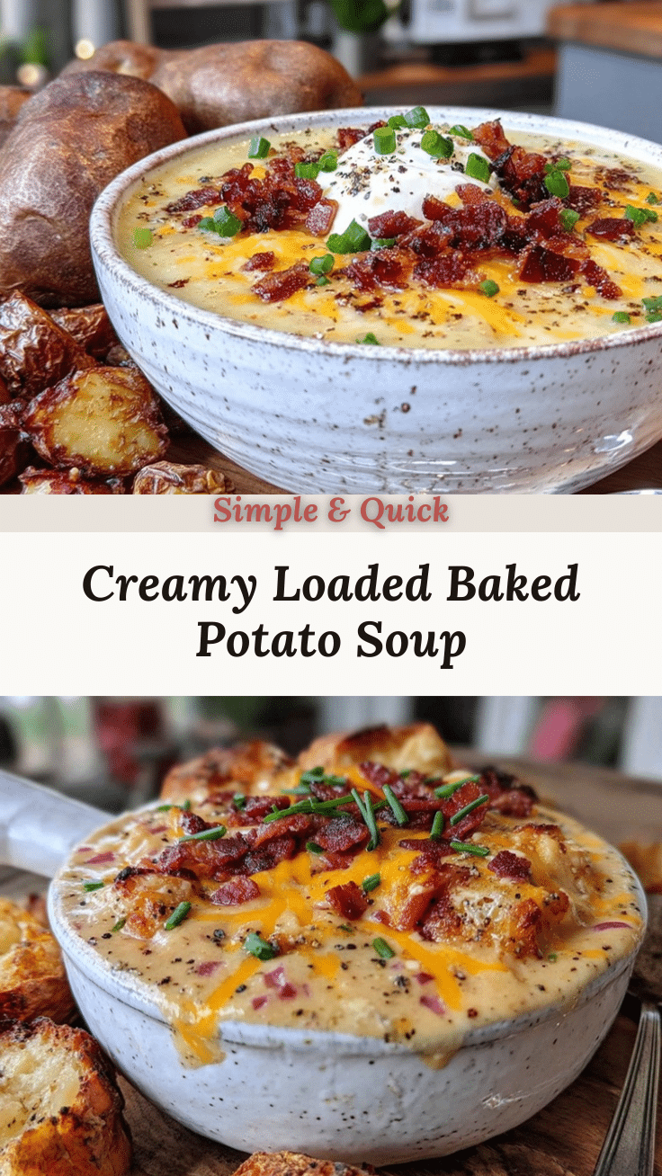 creamy loaded baked potato soup recipe