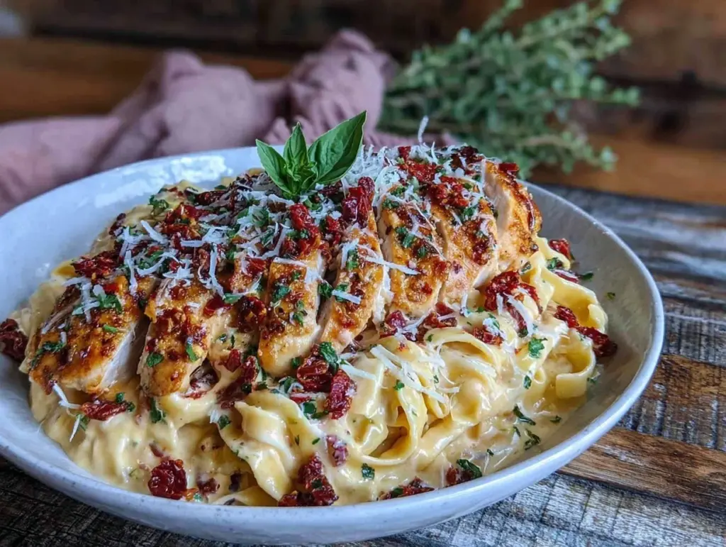 creamy marry me chicken pasta - featured image