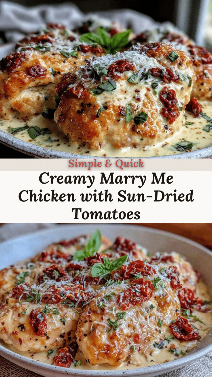creamy marry me chicken recipe