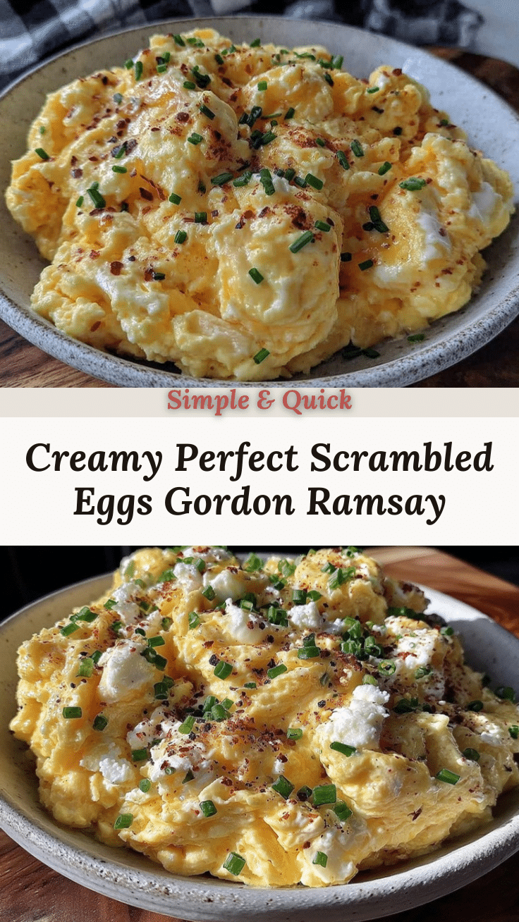 Creamy Perfect Scrambled Eggs Gordon Ramsay Method recipe