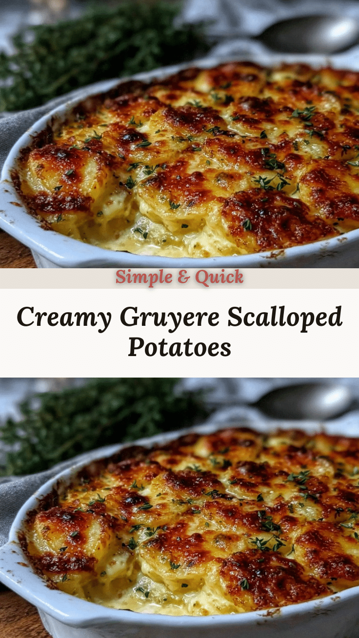 creamy scalloped potatoes with gruyere recipe