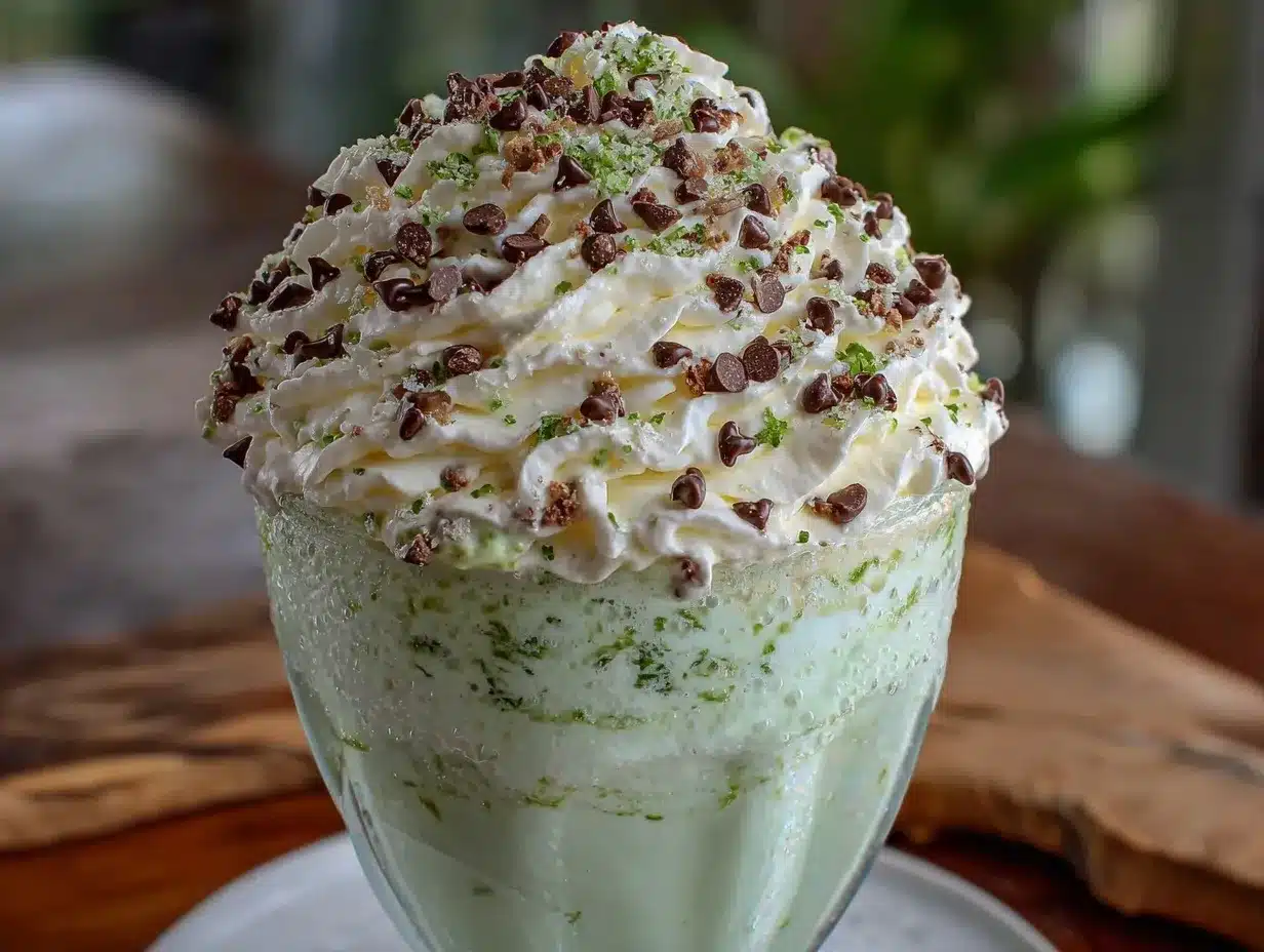 creamy shamrock shake milkshake preparation steps