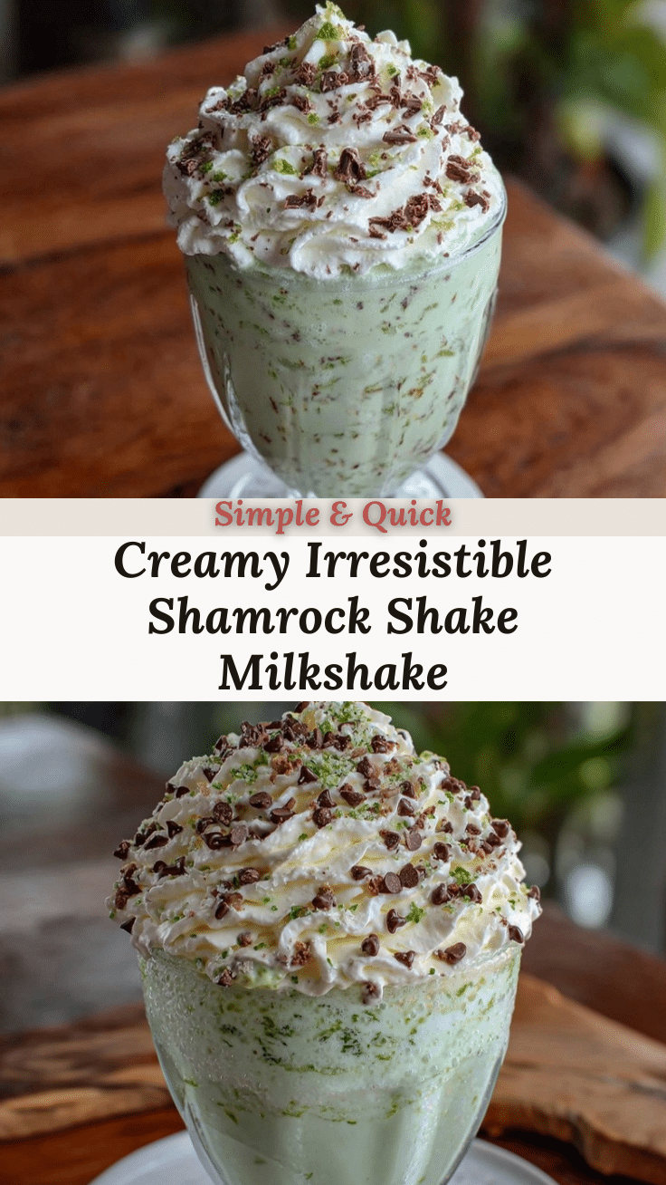 creamy shamrock shake milkshake recipe