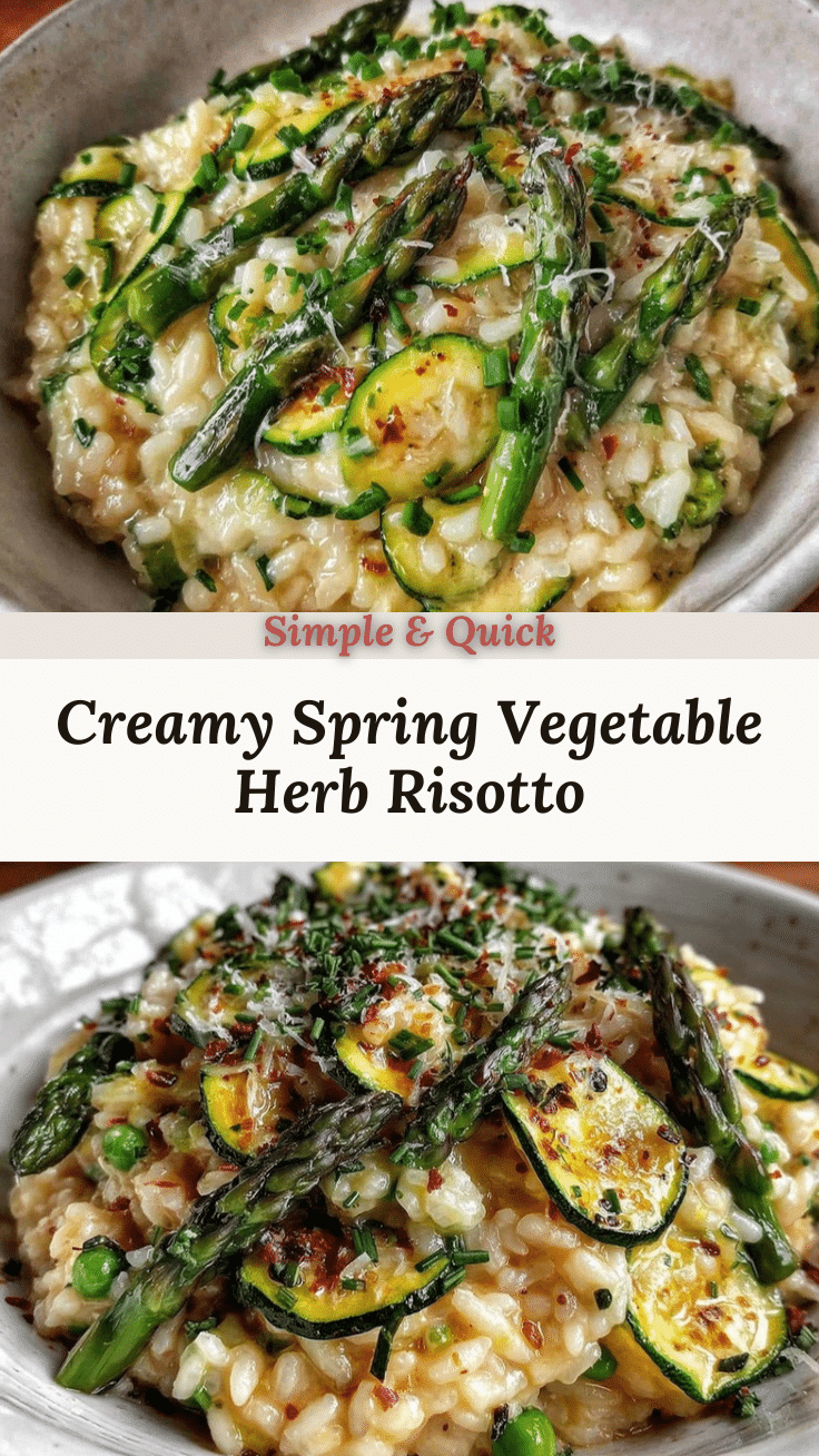 creamy spring vegetable risotto recipe