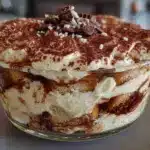 creamy tiramisu trifle - featured image