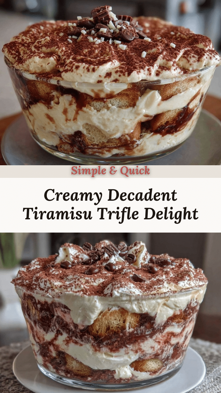 creamy tiramisu trifle recipe