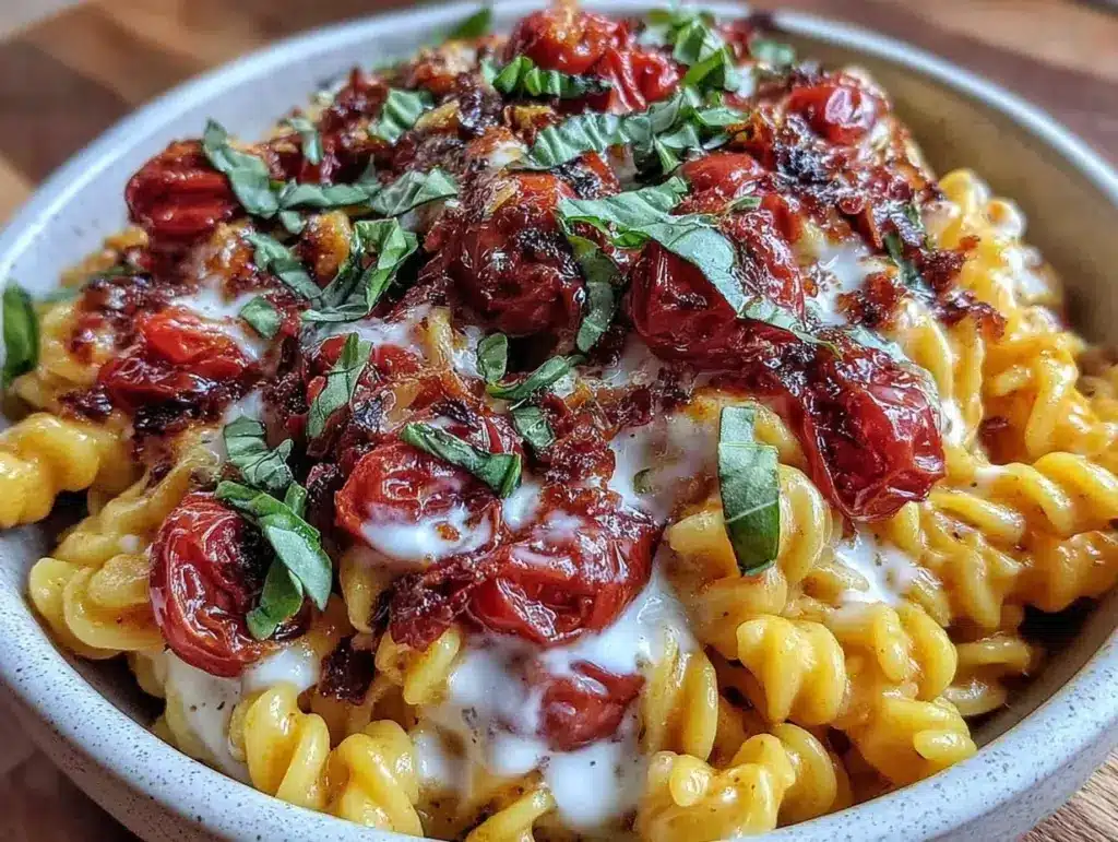 creamy tomato basil pasta - featured image