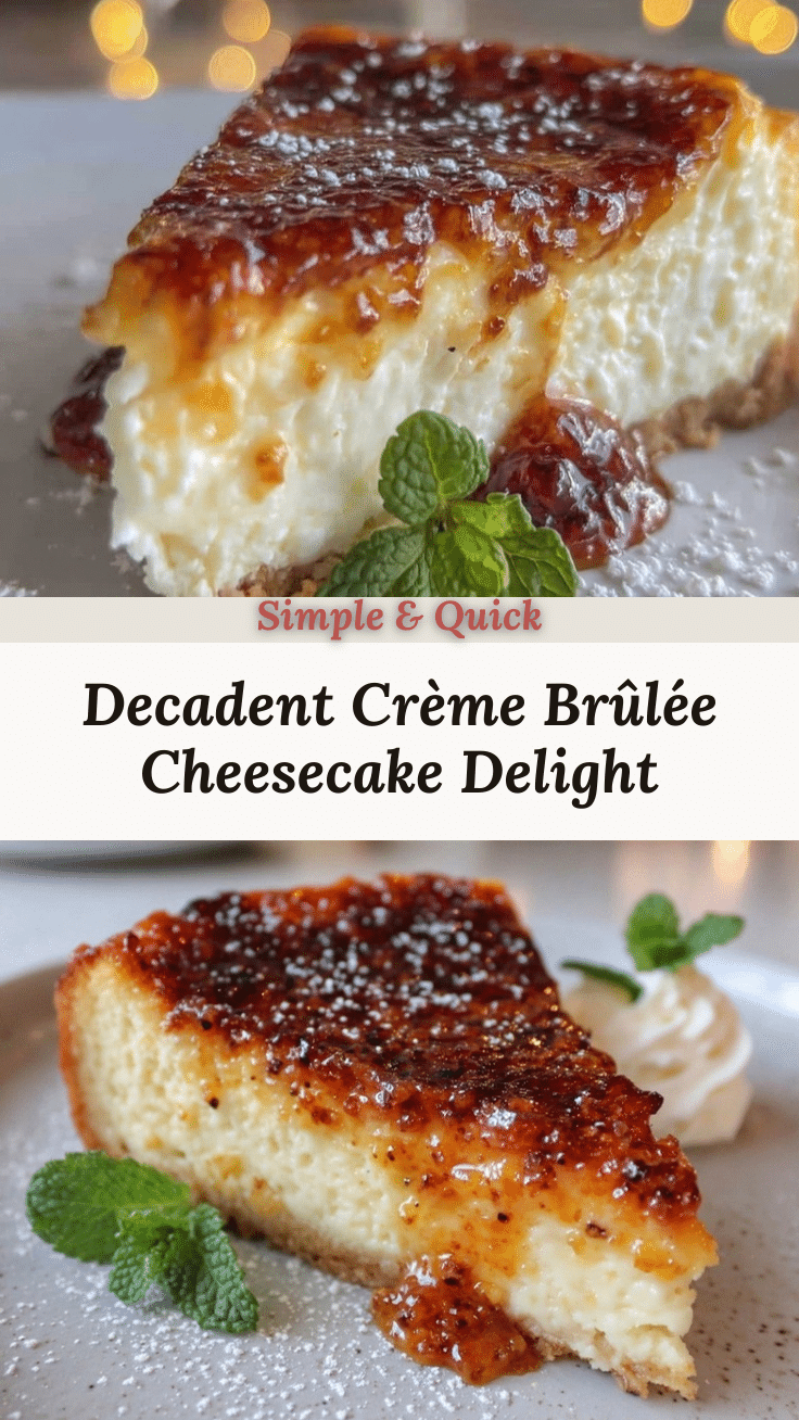 Crème Brûlée Cheesecake recipe