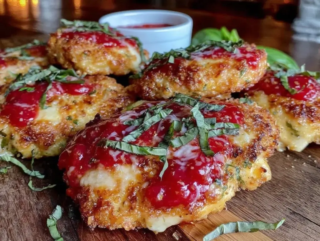 crispy air fryer chicken parmesan - featured image