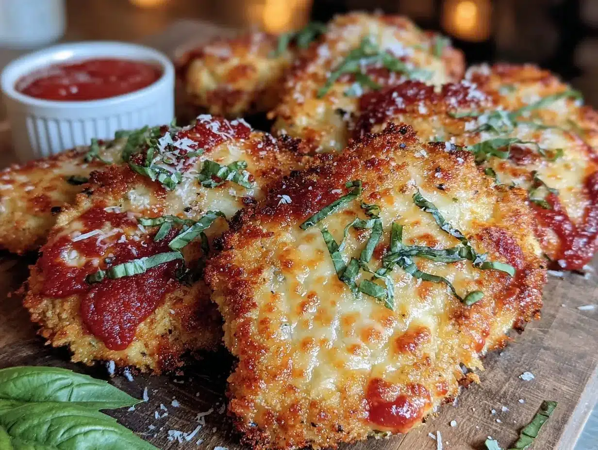 crispy air fryer chicken parmesan preparation steps