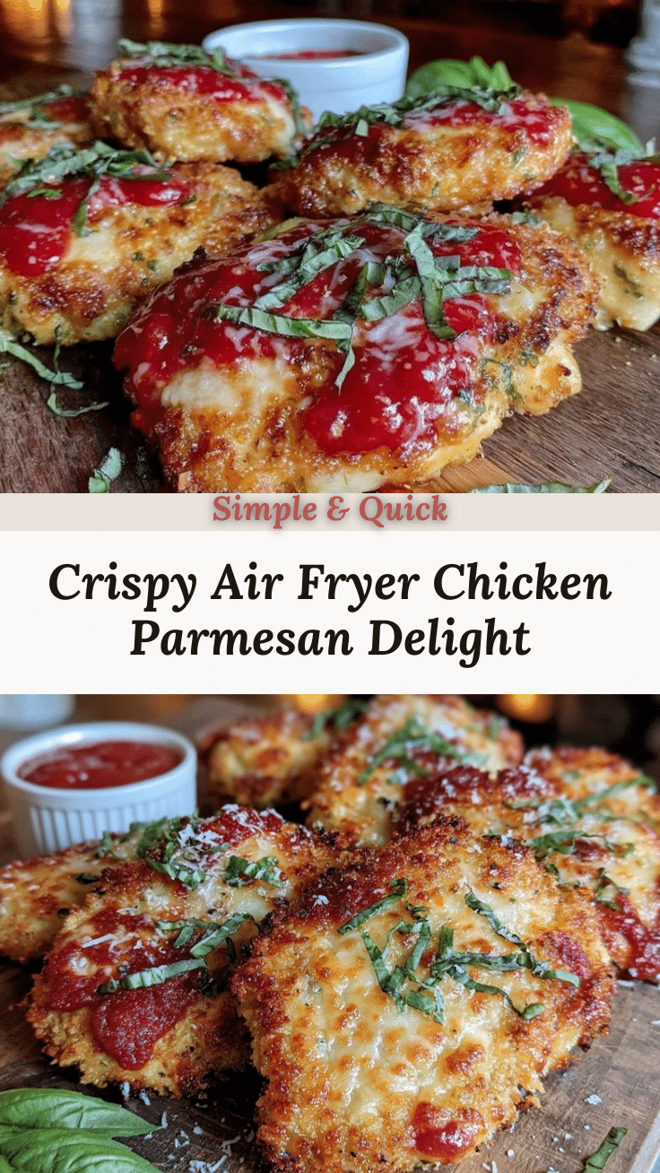 crispy air fryer chicken parmesan recipe