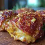 crispy air fryer chicken thighs - featured image