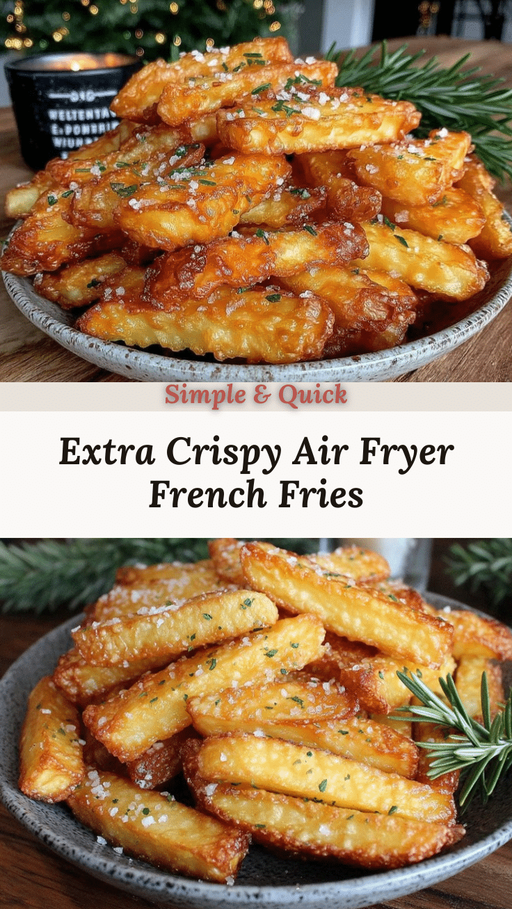 crispy air fryer french fries recipe