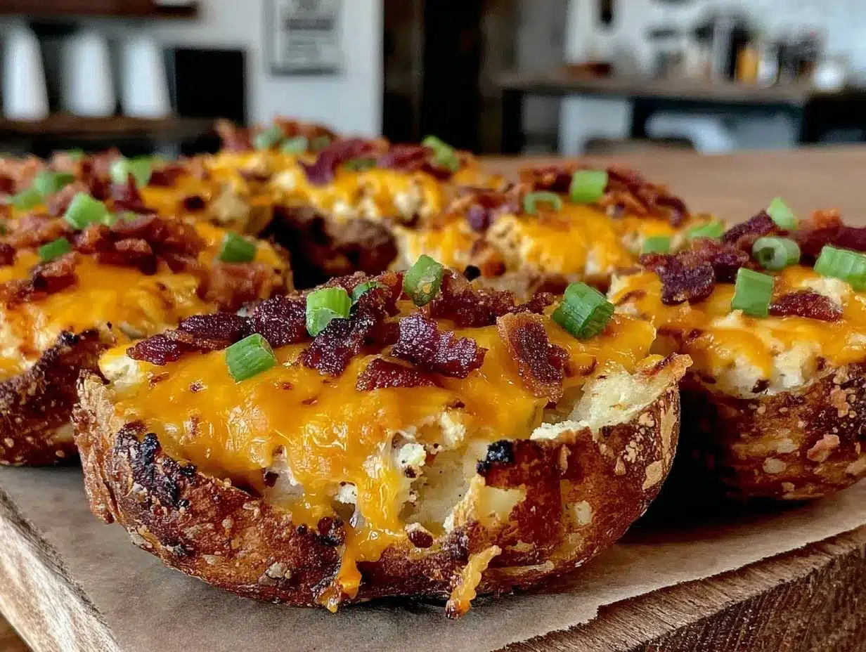 crispy air fryer loaded potato skins preparation steps