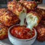 crispy air fryer mozzarella sticks - featured image