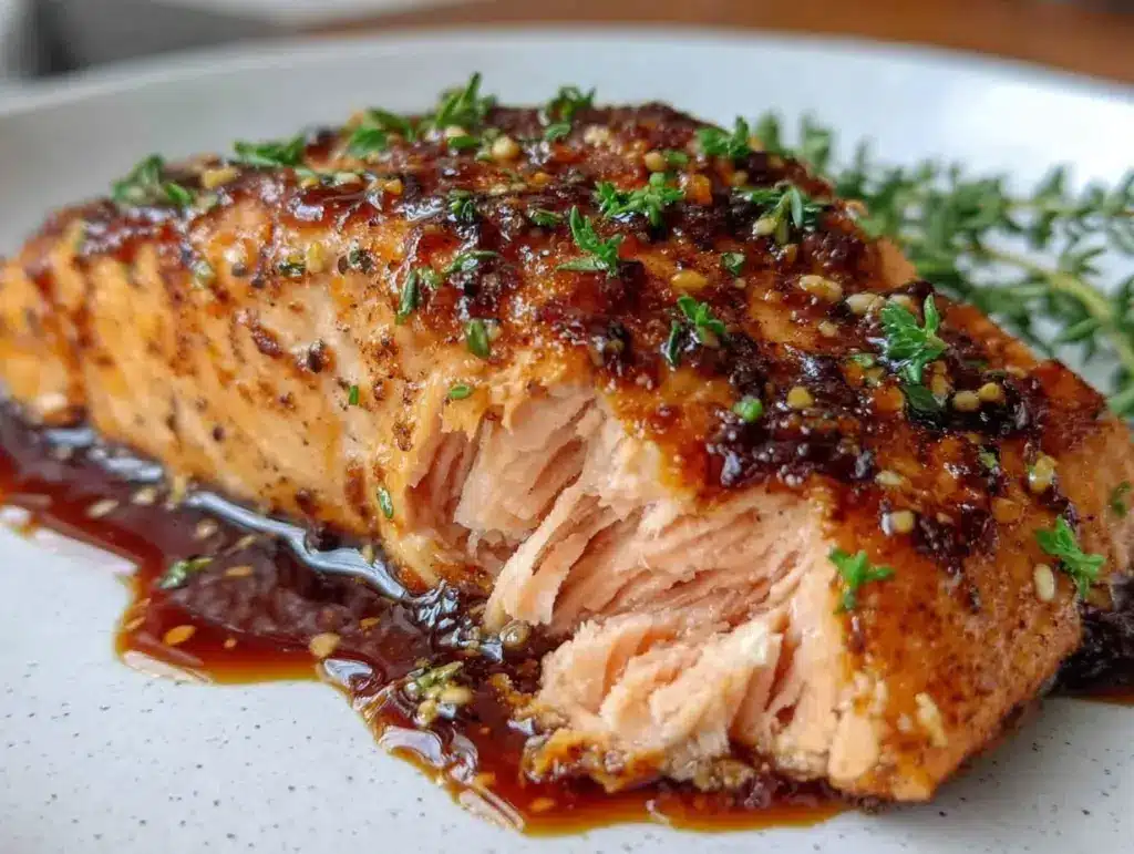 crispy air fryer salmon - featured image