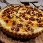 Crispy Bacon Gruyere Quiche Lorraine - featured image