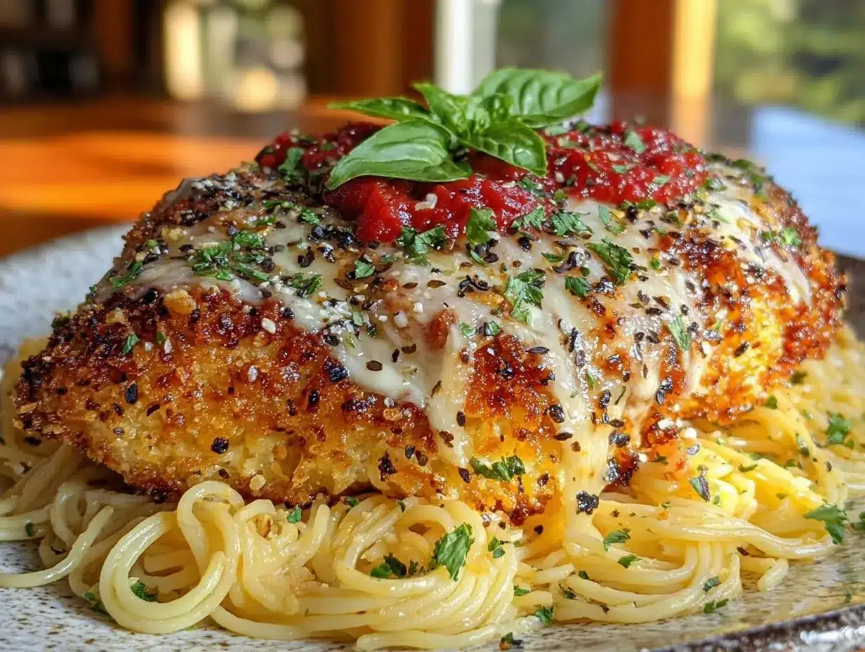 crispy baked chicken parmesan preparation steps