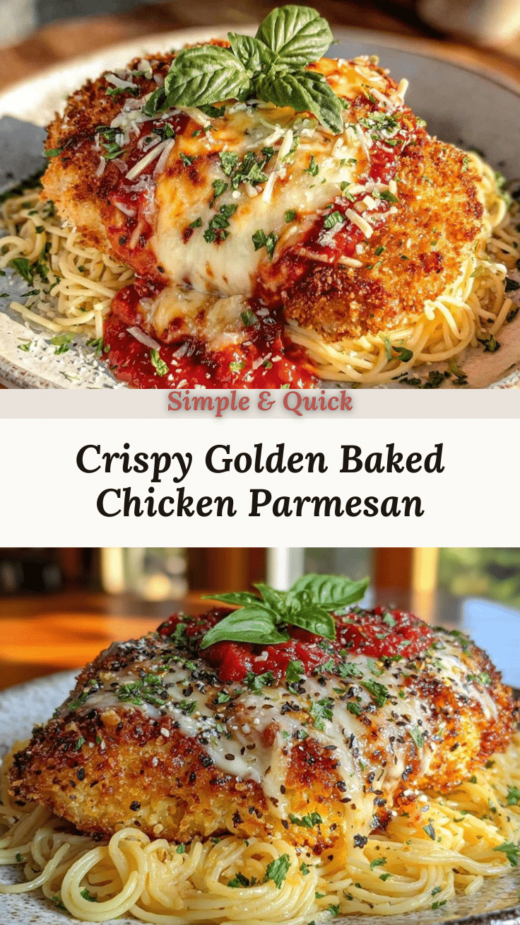 crispy baked chicken parmesan recipe