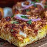 crispy BBQ chicken flatbread - featured image