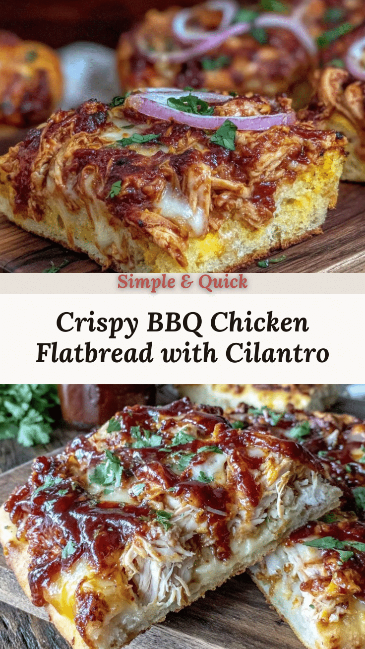crispy BBQ chicken flatbread recipe