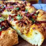 crispy bbq chicken pizza - featured image