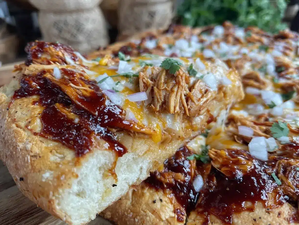 crispy bbq chicken pizza preparation steps