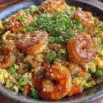 crispy cauliflower fried rice with shrimp - featured image