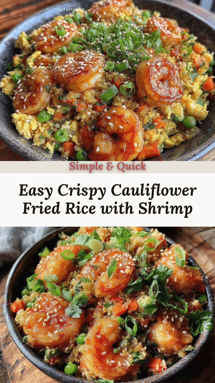 crispy cauliflower fried rice with shrimp recipe