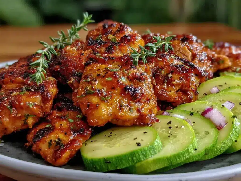 crispy garlic butter chicken bites - featured image